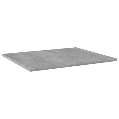 vidaXL 4 db betonszürke szerelt fa könyvespolc 60 x 50 x 1,5 cm