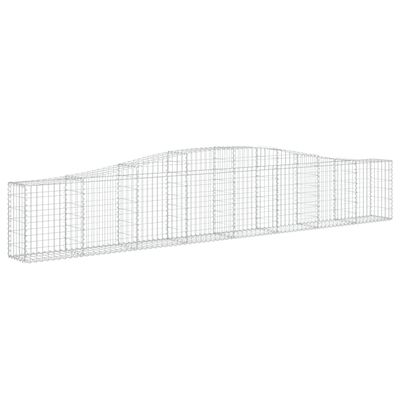 vidaXL íves horganyzott vas gabion kosár 400x30x60/80 cm