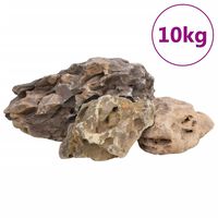 vidaXL 10 kg szürke sárkánykő 10-40 cm