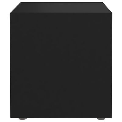 vidaXL 4 db fekete szerelt fa TV-szekrény 37 x 35 x 37 cm