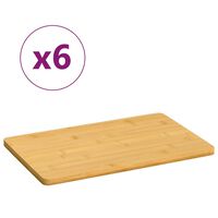 vidaXL 6 db bambusz reggelizőtálca 22 x 14 x 0,8 cm