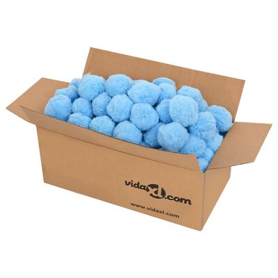 vidaXL kék polietilén antibakteriális medenceszűrő golyók 1400 g