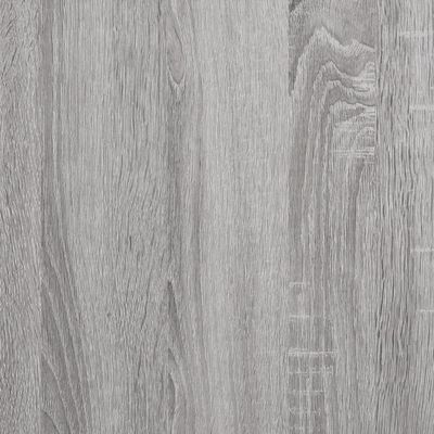 vidaXL 2 db szürke-sonoma színű szerelt fa éjjeliszekrény 30x60x60 cm