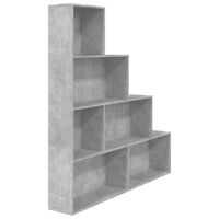 vidaXL betonszürke szerelt fa könyvszekrény/térelválasztó 155x24x160cm