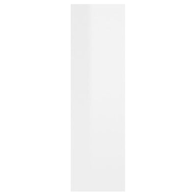 vidaXL magasfényű fehér szerelt fa fali polc 75 x 16 x 55 cm