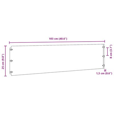 vidaXL 10 db rugalmas corten acél gyepszegély 25 x 103 cm