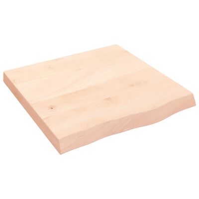 vidaXL kezeletlen tömör tölgyfa asztallap 60x60x(2-6) cm