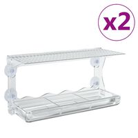 vidaXL 2 db akril ablaketető 30 x 12 x 15 cm