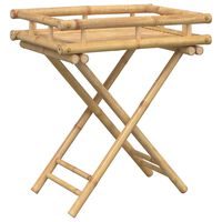 vidaXL bambusz összecsukható tálcás asztal 60 x 40 x 68 cm