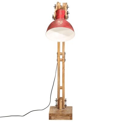 vidaXL kopott piros fali lámpa 25 W 33x25x130-150 cm E27