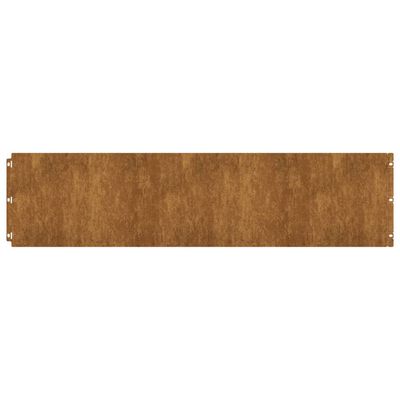 vidaXL 10 db rugalmas corten acél gyepszegély 25 x 103 cm