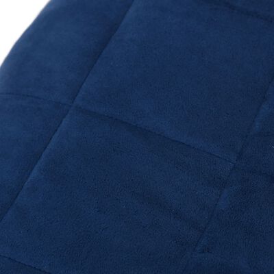 vidaXL kék szövet súlyozott takaró 200 x 220 cm 9 kg