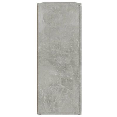 vidaXL betonszürke szerelt fa tálalószekrény 91x29,5x75 cm