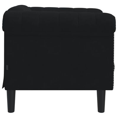 vidaXL fekete bársony kanapéfotel