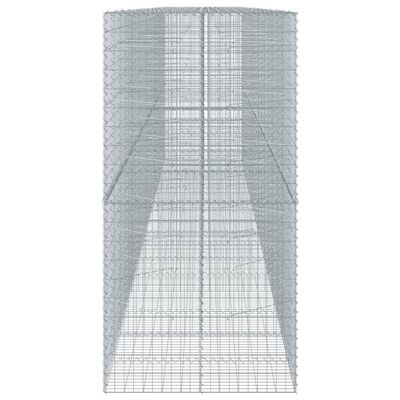 vidaXL horganyzott vas gabion kosár fedéllel 850 x 100 x 200 cm