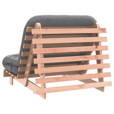 vidaXL tömör duglászfenyő futon kanapéágy matraccal 100 x 206 x 11 cm