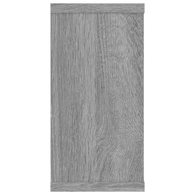 vidaXL 2 db szürke sonoma színű szerelt fa fali kockapolc 100x15x30 cm