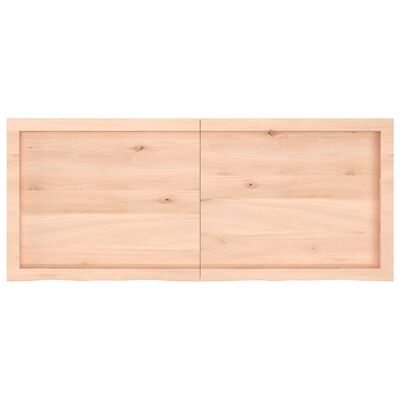 vidaXL kezeletlen tömör tölgyfa asztallap 120x50x(2-6) cm