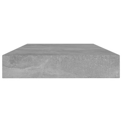 vidaXL 4 db betonszürke szerelt fa könyvespolc 80 x 10 x 1,5 cm