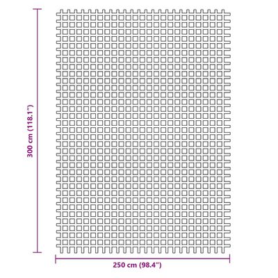 vidaXL kék kempingszőnyeg 3 x 2,5 m