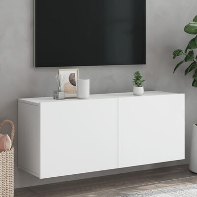 vidaXL fehér falra szerelhető TV-szekrény 100 x 30 x 41 cm