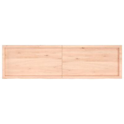 vidaXL kezeletlen tömör tölgyfa asztallap 180x50x(2-4) cm