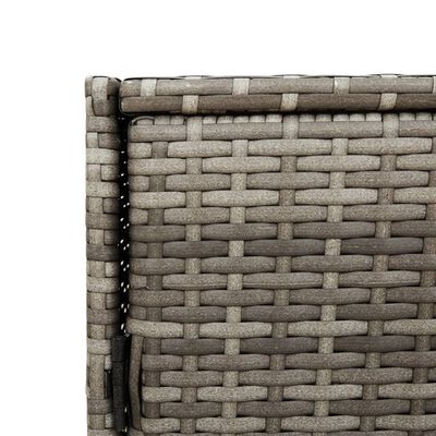 vidaXL szürke polyrattan kerti tárolószekrény 83x45x76 cm