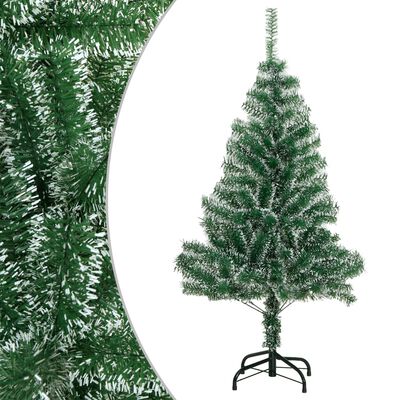 vidaXL zöld műkarácsonyfa hóval 120 cm