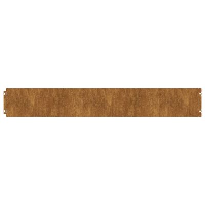 vidaXL 50 db rugalmas corten acél gyepszegély 15 x 103 cm