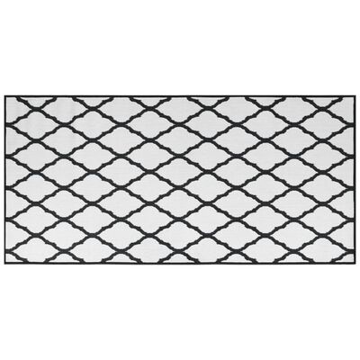 vidaXL szürke és fehér megfordítható kültéri szőnyeg 100x200 cm