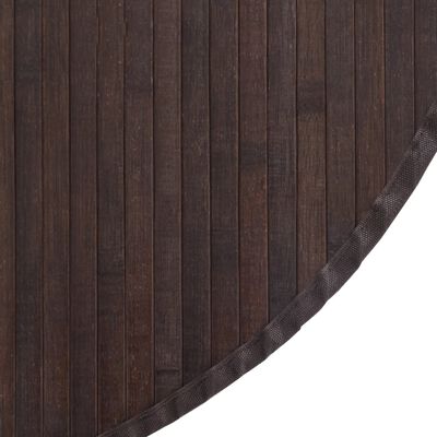 vidaXL kerek sötétbarna bambusz szőnyeg 100 cm