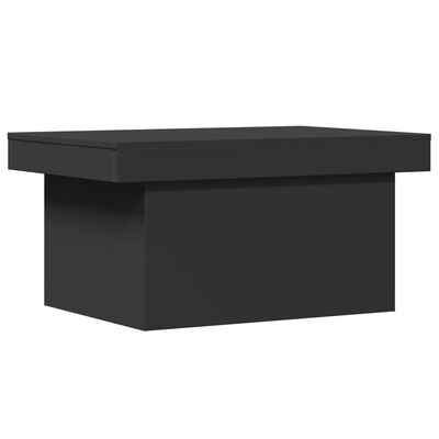 vidaXL fekete szerelt fa dohányzóasztal 80 x 55 x 40 cm
