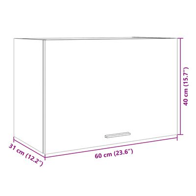 vidaXL sonoma tölgy színű forgácslap függő szekrény 60 x 31 x 40 cm