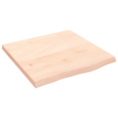 vidaXL kezeletlen tömör tölgyfa asztallap 60x60x(2-4) cm