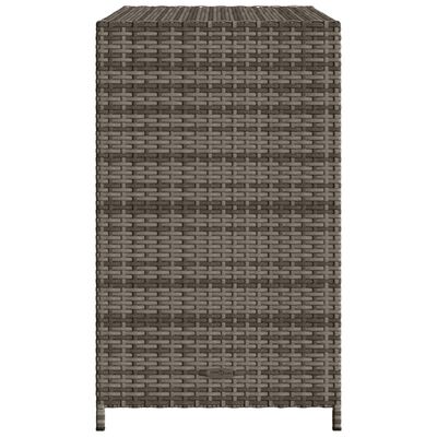 vidaXL szürke polyrattan kerti tárolószekrény 83x45x76 cm