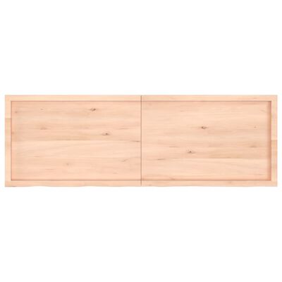 vidaXL kezeletlen tömör tölgyfa asztallap 180x60x(2-4) cm