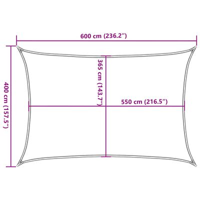 vidaXL homokszínű 100% poliészter oxford szövet napvitorla 5x4 m