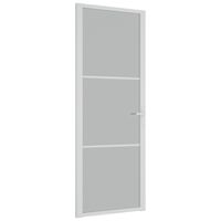 vidaXL fehér matt üveg és alumínium beltéri ajtó 76 x 201,5 cm