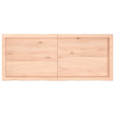 vidaXL kezeletlen tömör tölgyfa asztallap 120x50x(2-4) cm