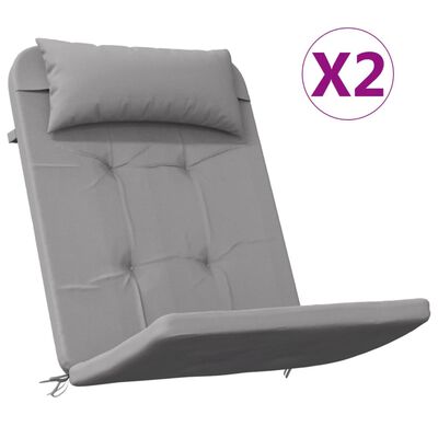 vidaXL 2 db szürke oxford-szövet Adirondack-székpárna