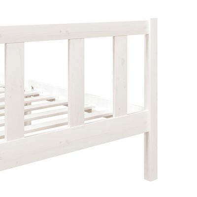 vidaXL fehér tömör fa ágykeret 90 x 190 cm (Single)