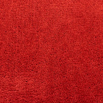 vidaXL OVIEDO piros rövid szálú szőnyeg 120 x 120 cm