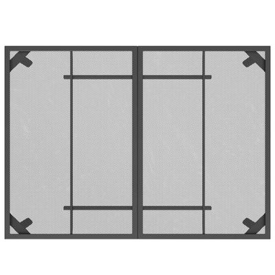 vidaXL antracitszürke acélhálós kerti asztal 110 x 80 x 72 cm