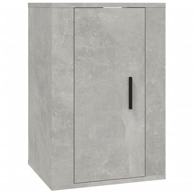 vidaXL 2 db betonszürke fali TV-szekrény 40x34,5x60 cm