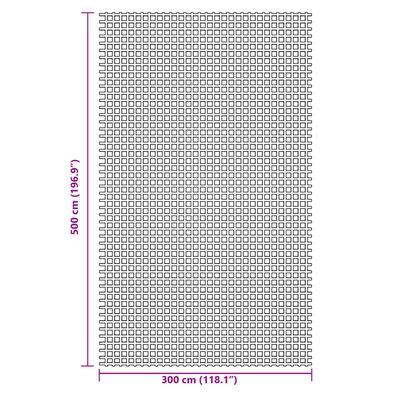 vidaXL zöld kempingszőnyeg 5 x 3 m