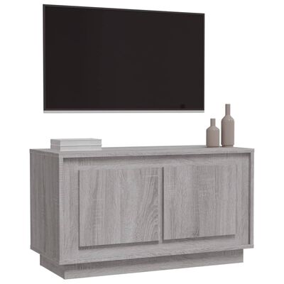 vidaXL szürke sonoma színű szerelt fa TV-szekrény 80x35x45 cm