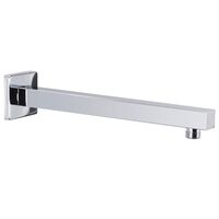 vidaXL ezüstszínű négyszögletes rozsdamentes acél zuhanytartókar 30 cm