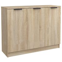vidaXL sonoma-tölgyszínű szerelt fa tálalóasztal 90,5x30x70 cm