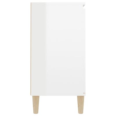 vidaXL magasfényű fehér szerelt fa tálalószekrény 101 x 35 x 70 cm