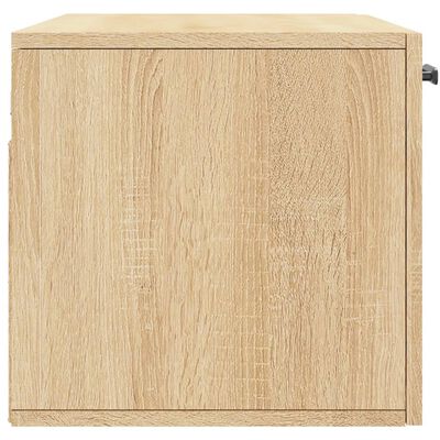 vidaXL sonoma-tölgyszínű szerelt fa faliszekrény 80 x 36,5 x 35 cm